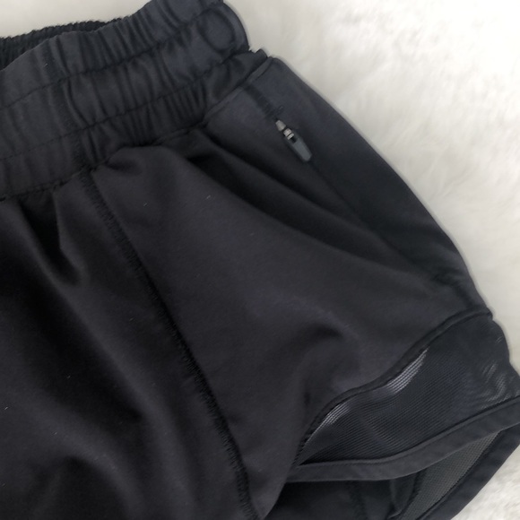 Lululemon black running shorts size 4 - Picture 2 of 5
